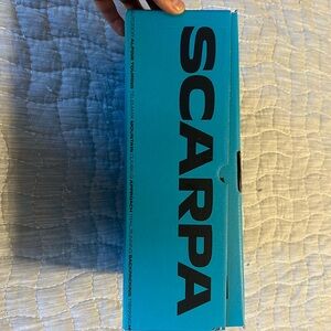 Scarpa Helix Hyper Blue Rock Climbing Shoes; only worn once
